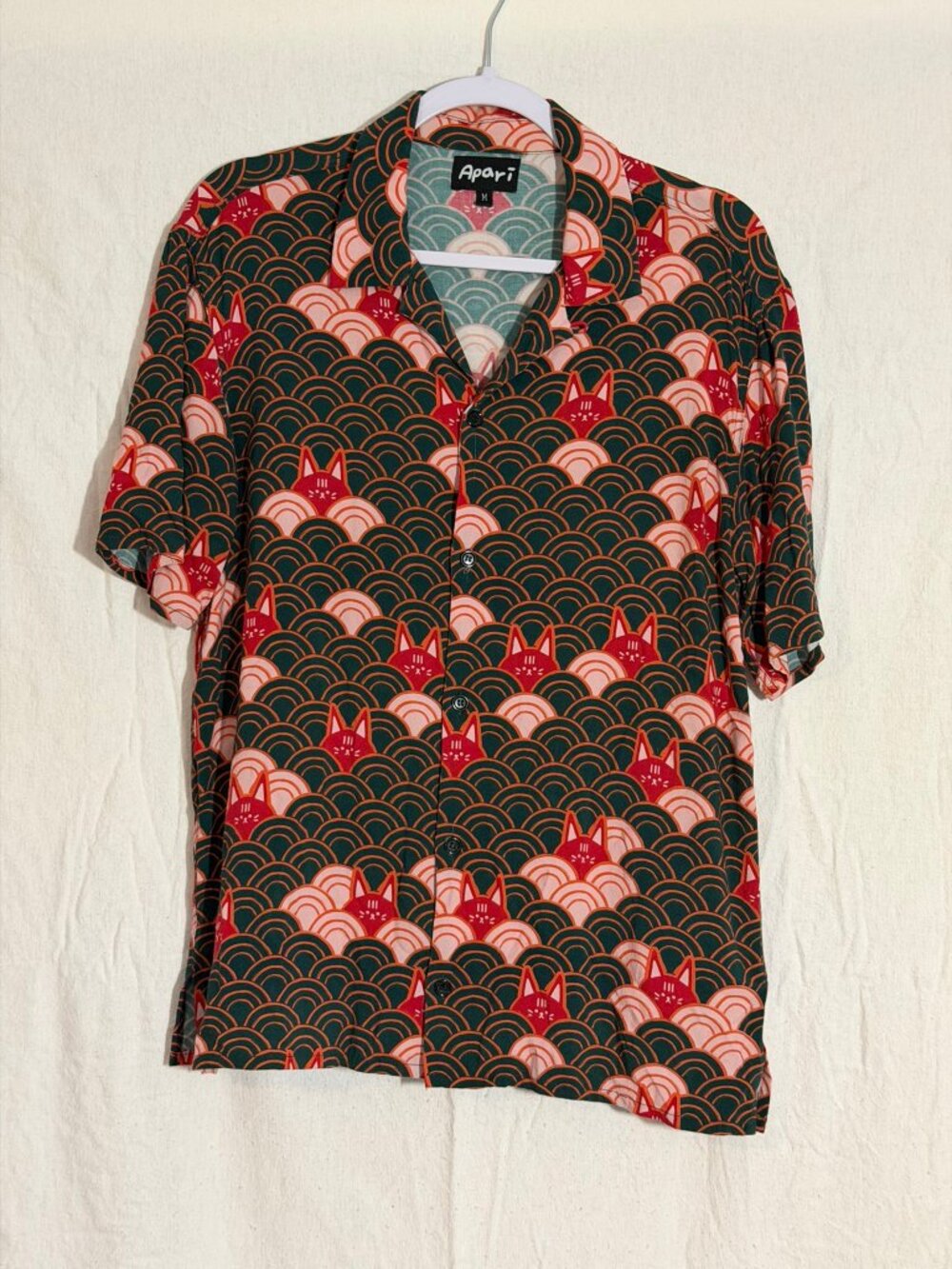 Apari Kuo Wave Button Down Medium